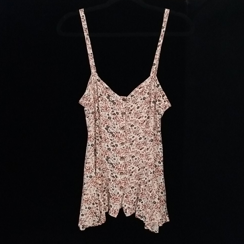 Free People Camisole Cream/Pink